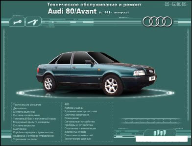 Руководства по эксплуатации, обслуживанию и ремонту Audi 80